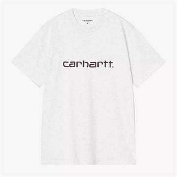 Carhartt WIP Script T-shirt s/s Ash Heather / Cozy Purple